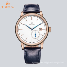High Quality Quartz Steel Watch with Leather Strap 72654